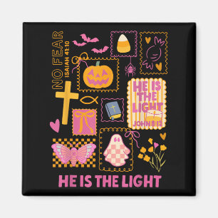 Aimant Briller avec la lumière de Jésus Halloween chrétie