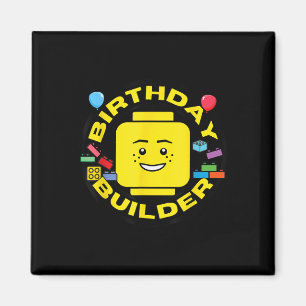 Aimant Briques de construction Figurine d'anniversaire Bl
