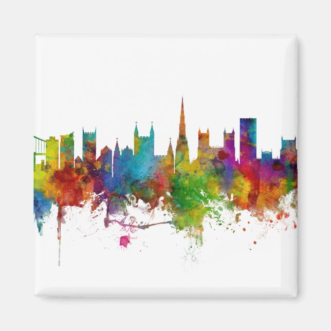 Aimant Bristol England Skyline (Devant)