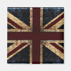 aimant BRITANNIQUE grunge de drapeau