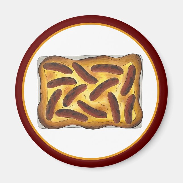 Aimant Britanniques Anglais crapaud de nourriture dans le (Devant)