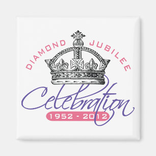 Aimant British Diamond Jubilee - Royal Souvenir