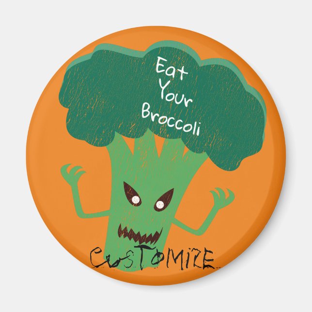 Aimant Broccoli Thunder_Cove effrayant (Devant)