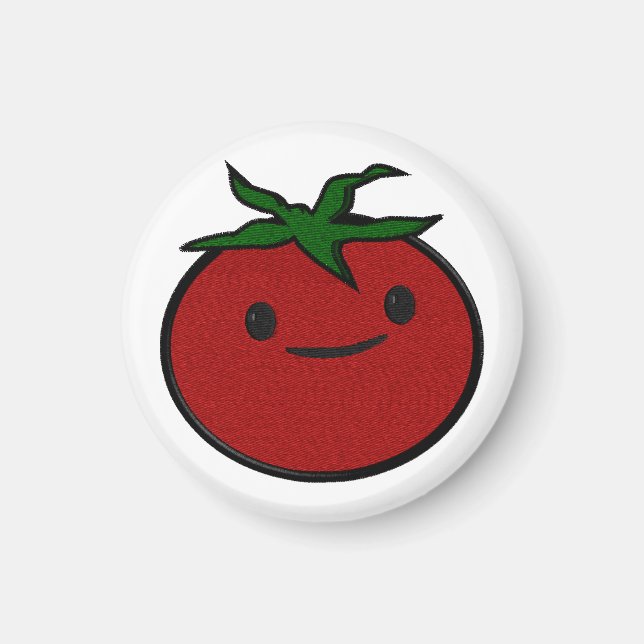 Aimant Broderie de tomates mignonnes Imprimer (Devant)