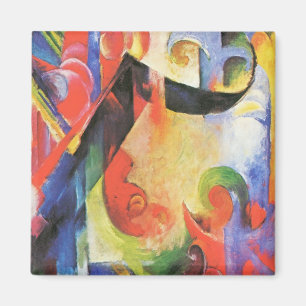 Aimant Broken Forms par Franz Marc, Art Abstrait Vintage
