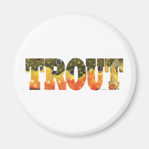 Aimant Brook Trout Art