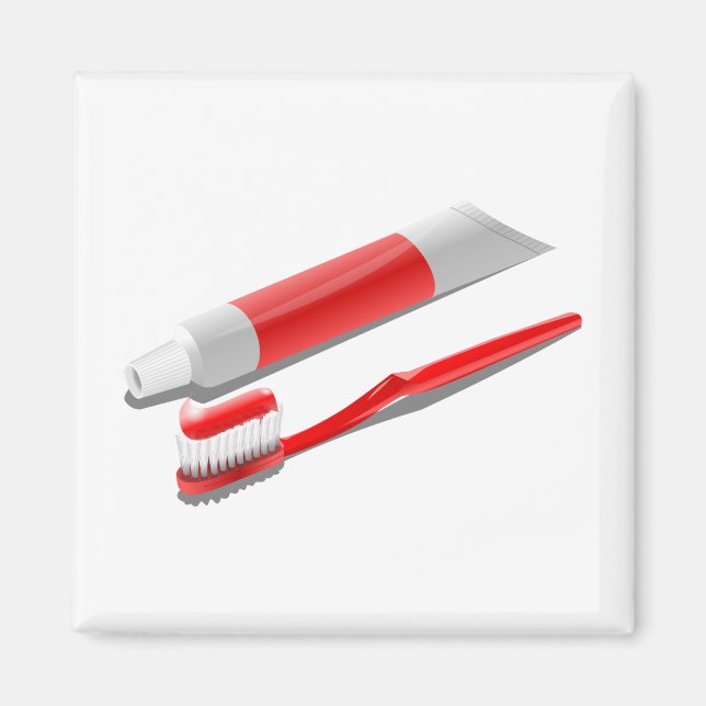 Aimant Brosse À Dents Et Presse-Dents (Devant)