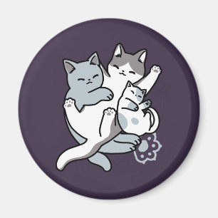 Aimant Brosse à lait - Chats à couchage mignon