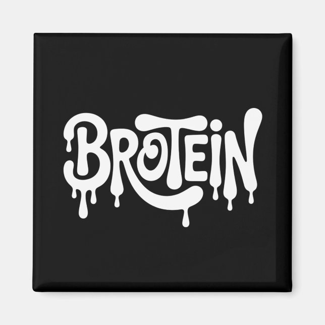 Aimant Brotein Protein Funny Bro Gym LGBTQ Gay pride Ally (Devant)