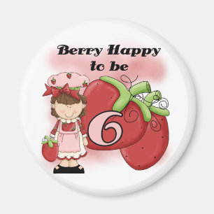 Aimant Brown Berry 6e Anniversaire Tshirts et cadeaux
