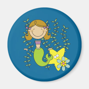 Aimant Brown Haired Mermaid