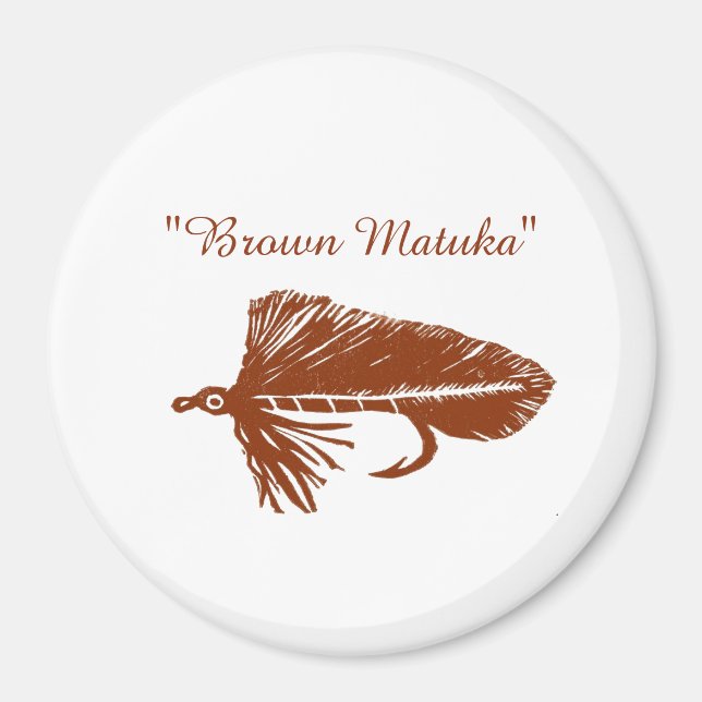 Aimant Brown Matuka, pêche à la mouche, art de liage à la (Devant)