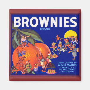 Aimant Brownies Marque California Oranges