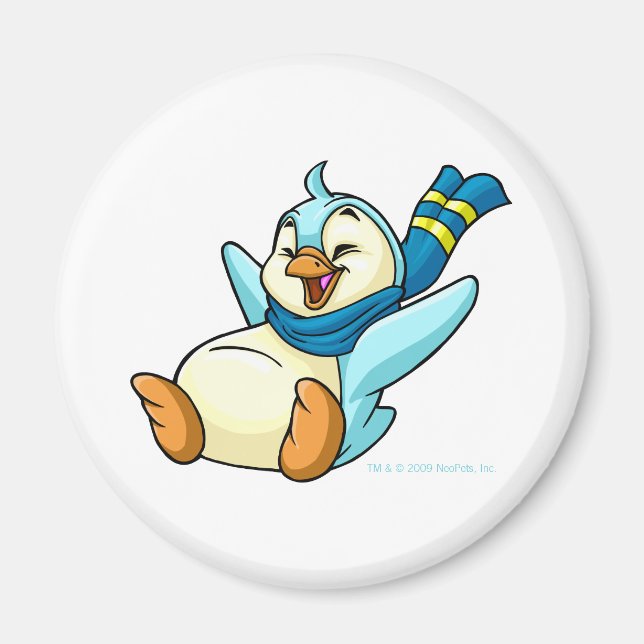 Aimant Bruce bleu coulissant (Devant)