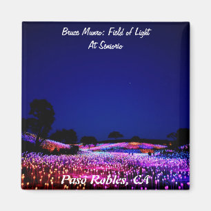 Aimant Bruce Munro, champ de lumière, Paso Robles, CA