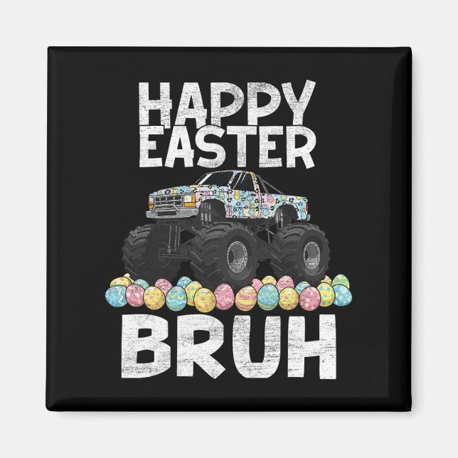 Aimant Bruh Jour de Pâques Lapin Lapin Joyeux Monstre de  (Devant)