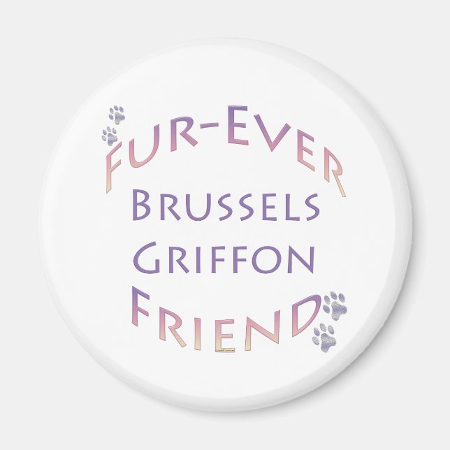 Aimant Bruxelles Griffon Furever (Devant)