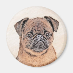 Aimant Bruxelles Griffon Smooth Painting Original Chien A