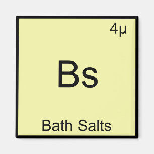 Aimant Bs - Sels de bain Funny Élément Mème Chimie Tee
