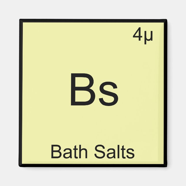 Aimant Bs - Sels de bain Funny Élément Mème Chimie Tee (Devant)
