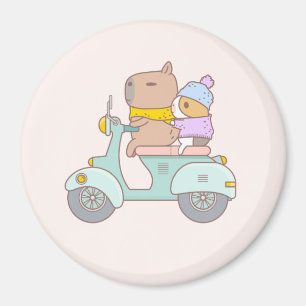 Aimant Bubu et Moonch, Scooter Vintage