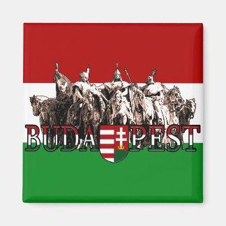 Aimant Budapest Hungarian Heroes Arrangement With Flag