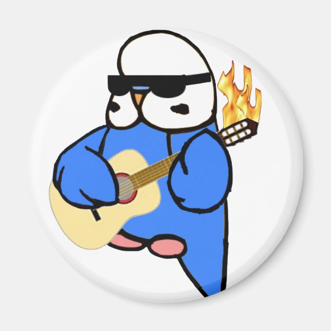 Aimant Budgie Unplugged anglais (Devant)