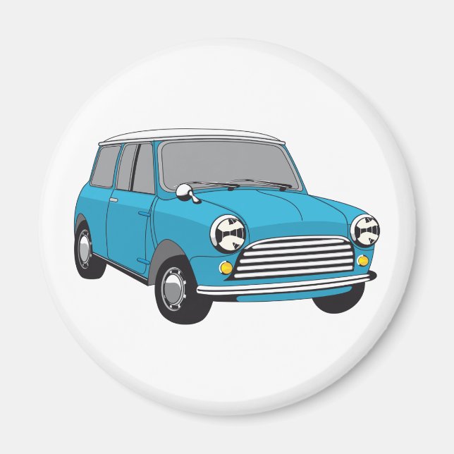 Aimant Bue British Oldtimer Mini Cooper (Devant)