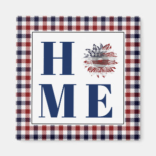 Aimant Buffalo check tournesol "Accueil"