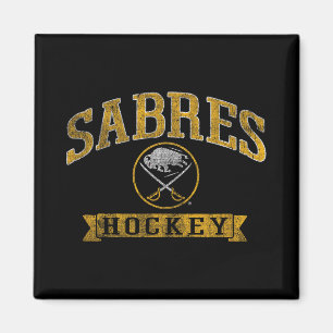 Aimant Buffalo Sabres Vintage Hockey Bleu Nhl Officiellem
