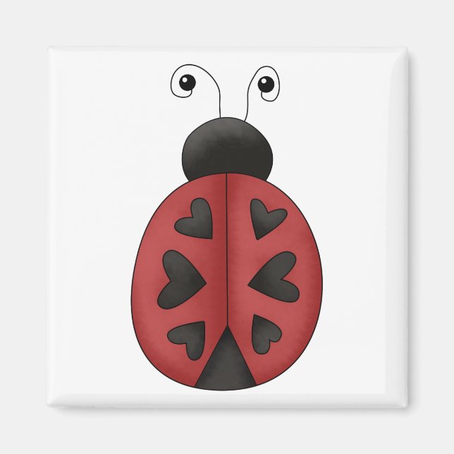Aimant Buggin' You ・ Coeurs de coccinelle (Devant)