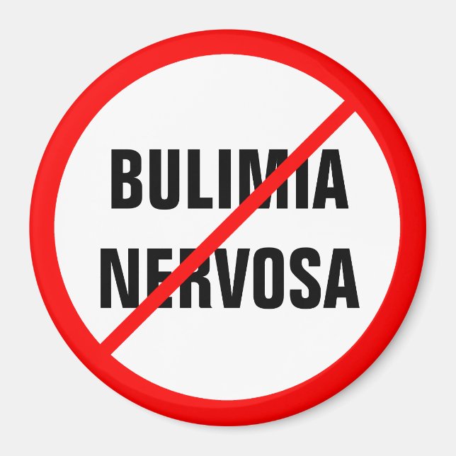 Aimant Bulimia nervosa Interdite ! (Devant)