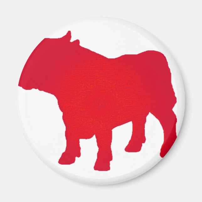 Aimant Bull voir rouge (Devant)