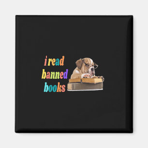 Aimant Bulldog J'Ai Lu Des Livres Interdits