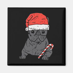 Aimant Bulldog Père Noël Frenchie Chien Noël Noël Femmes