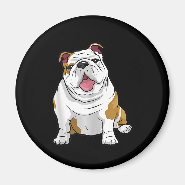 Aimant Bulldogs anglais Awesome Funny Bulldog Pups Chiens (Devant)