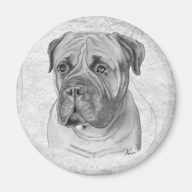 Aimant Bullmastiff (Devant)