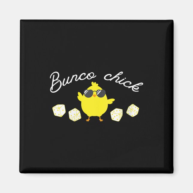 Aimant Bunco Chick Easter Spring Bunco Dice (Devant)