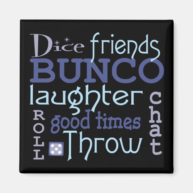 Aimant Bunco Friends Jeu moderne Dice de nuit (Devant)