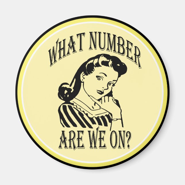 Aimant Bunco Quel Nombre Sommes-Nous Sur #2 (Devant)