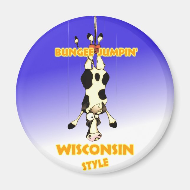Aimant Bungee Jumpin' Wisconsin (Devant)
