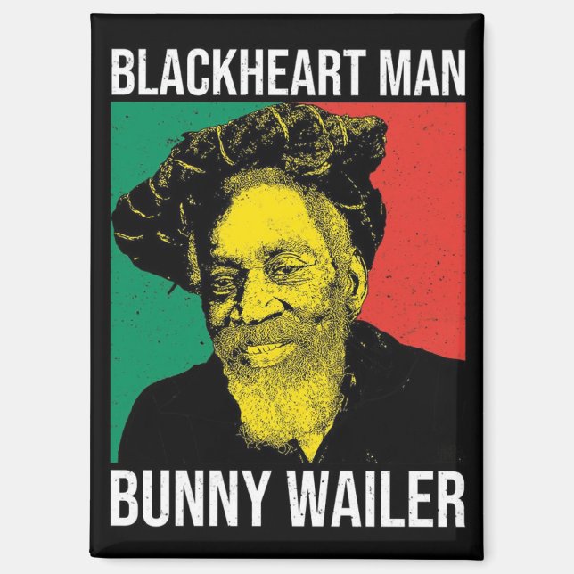 Aimant Bunny Wailer Reggae Legend Rasta Jamaika Roots  (Recto)