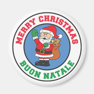Aimant Buon Natale Italien Noël Père Noël