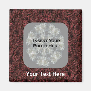 Aimant Burgundy Daisies Photo