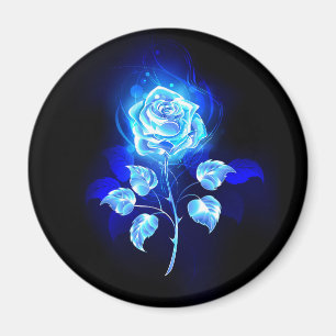 Aimant Burning Blue Rose