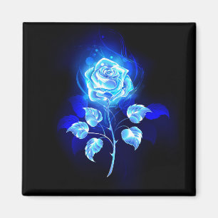 Aimant Burning Blue Rose