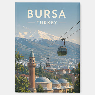 Aimant 🏔️ Bursa Turquie Voyage Vues Montagneuses