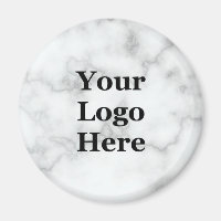 Business Faux Marbre blanc Votre logo ici Modèle