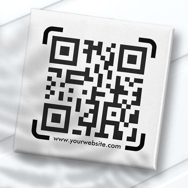 Aimant Business Scan Me QR Code Website Modern Simple (Créateur téléchargé)