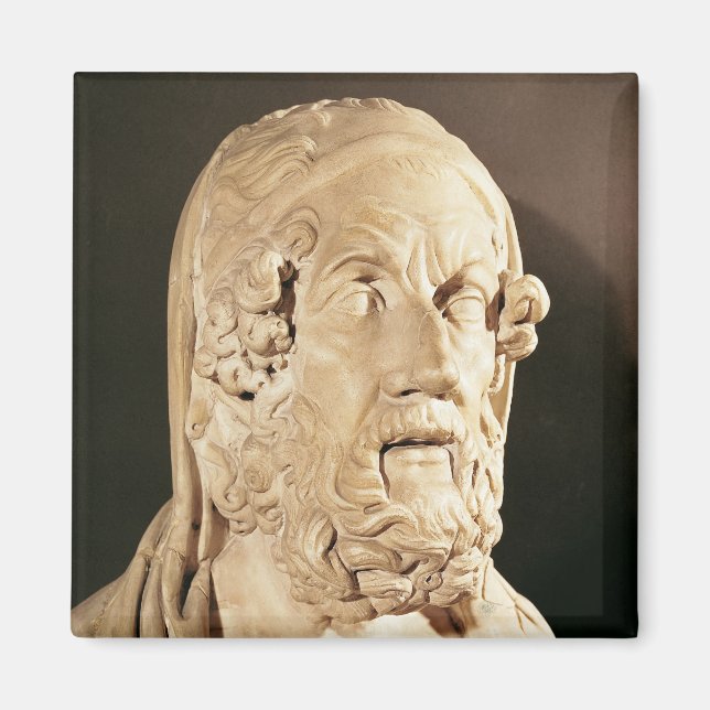 Aimant Buste d'Homer, période hellénistique (Devant)